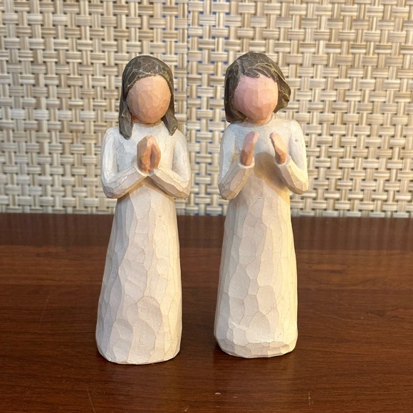 🌟2xHP🌟VTG 2000 Set 2 Willow Tree "Sisters by Heart" Artist Susan Lordi Demdaco - Picture 5 of 12
